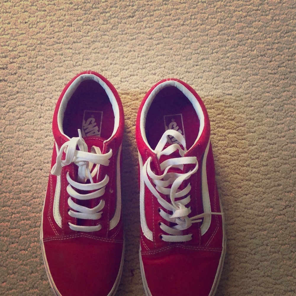 Red Vans size 10.5 men’s